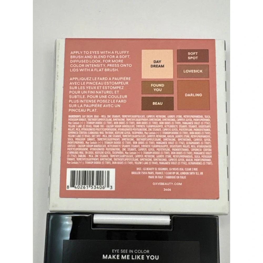 GXVE‎ Beauty Eye See In Color Make Me Like You Eyeshadow Palette BNIB
